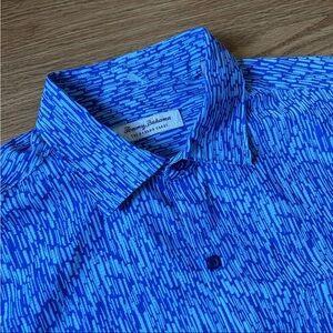 Tommy Bahama The Bahama Coast Shirt Mens Medium Blue Design